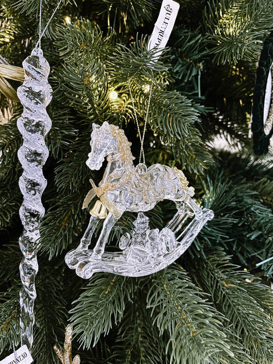 Gyngehest (11cm) - Juletrepynt - Julelysbutikken.no