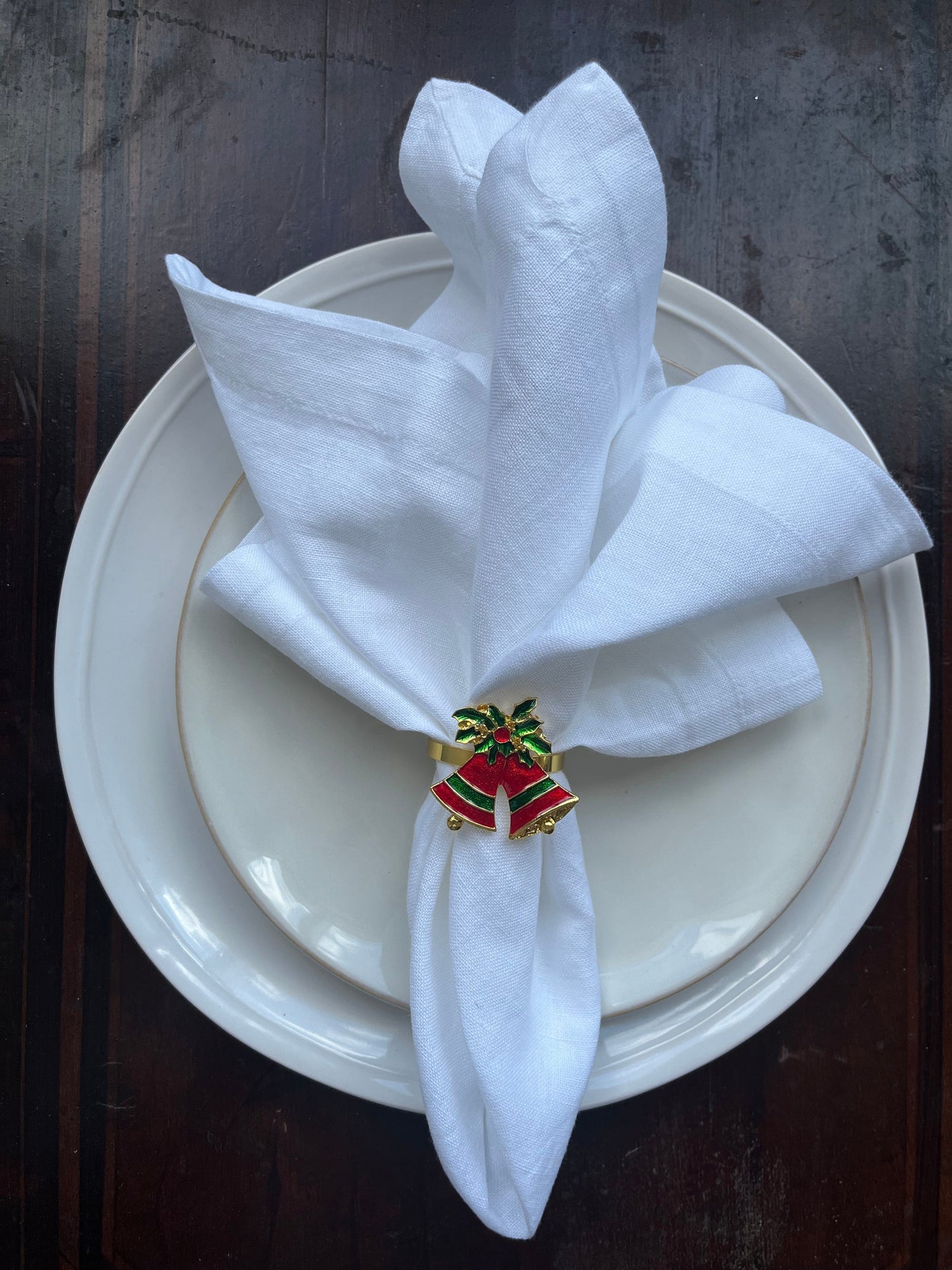 Julebjeller Serviettringer, 1 stk