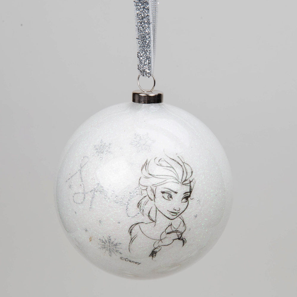 julekuler Disney julekule m/glitter, Elsa (8cm )