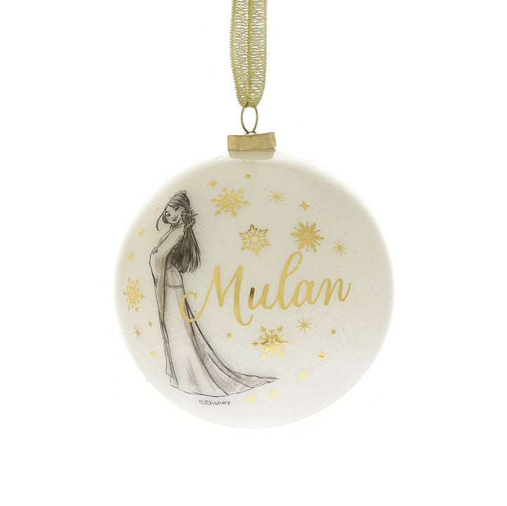 julekuler Disney julekuler m/glitter, Prinsesser 12 stk (8cm)