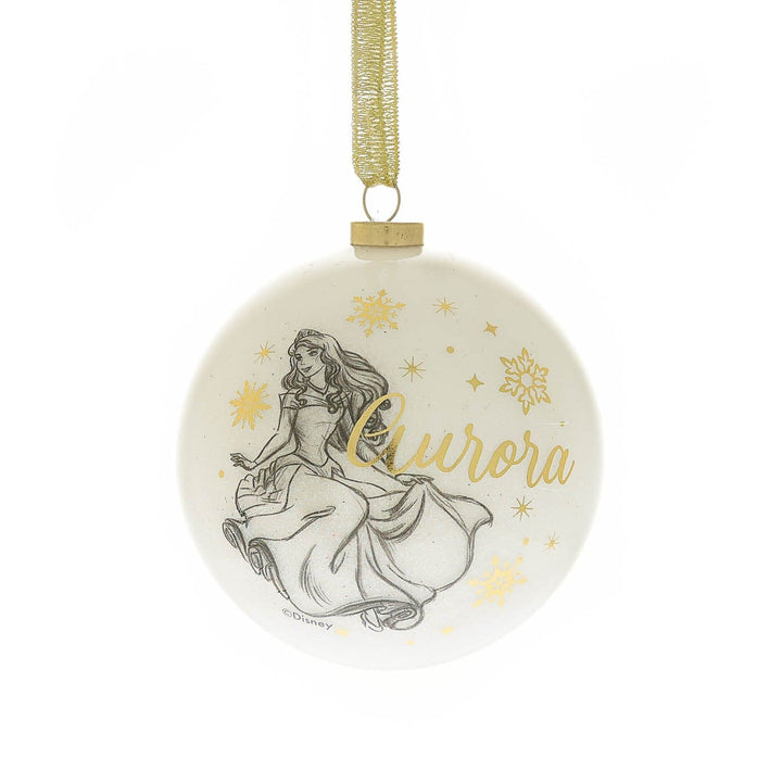 julekuler Disney julekuler m/glitter, Prinsesser 12 stk (8cm)