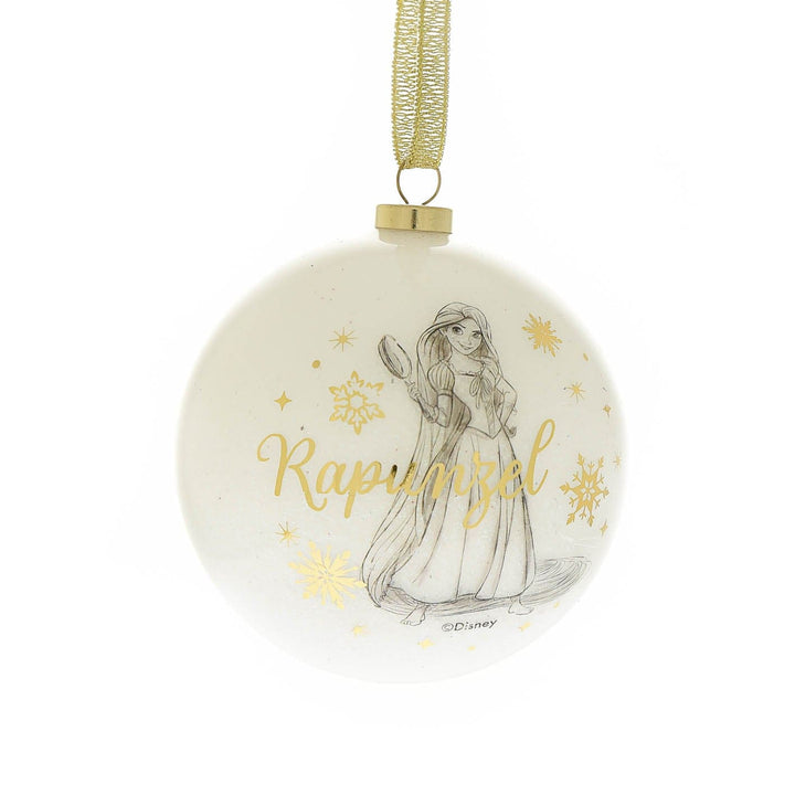 julekuler Disney julekuler m/glitter, Prinsesser 12 stk (8cm)