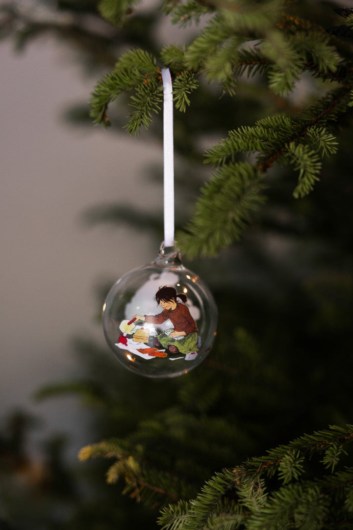 julekuler Jul i Bakkebygrenda, julekuler kap.2, 3 stk (7 cm)