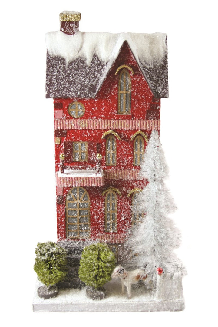 julepynt Townhouse, rød (34 cm)