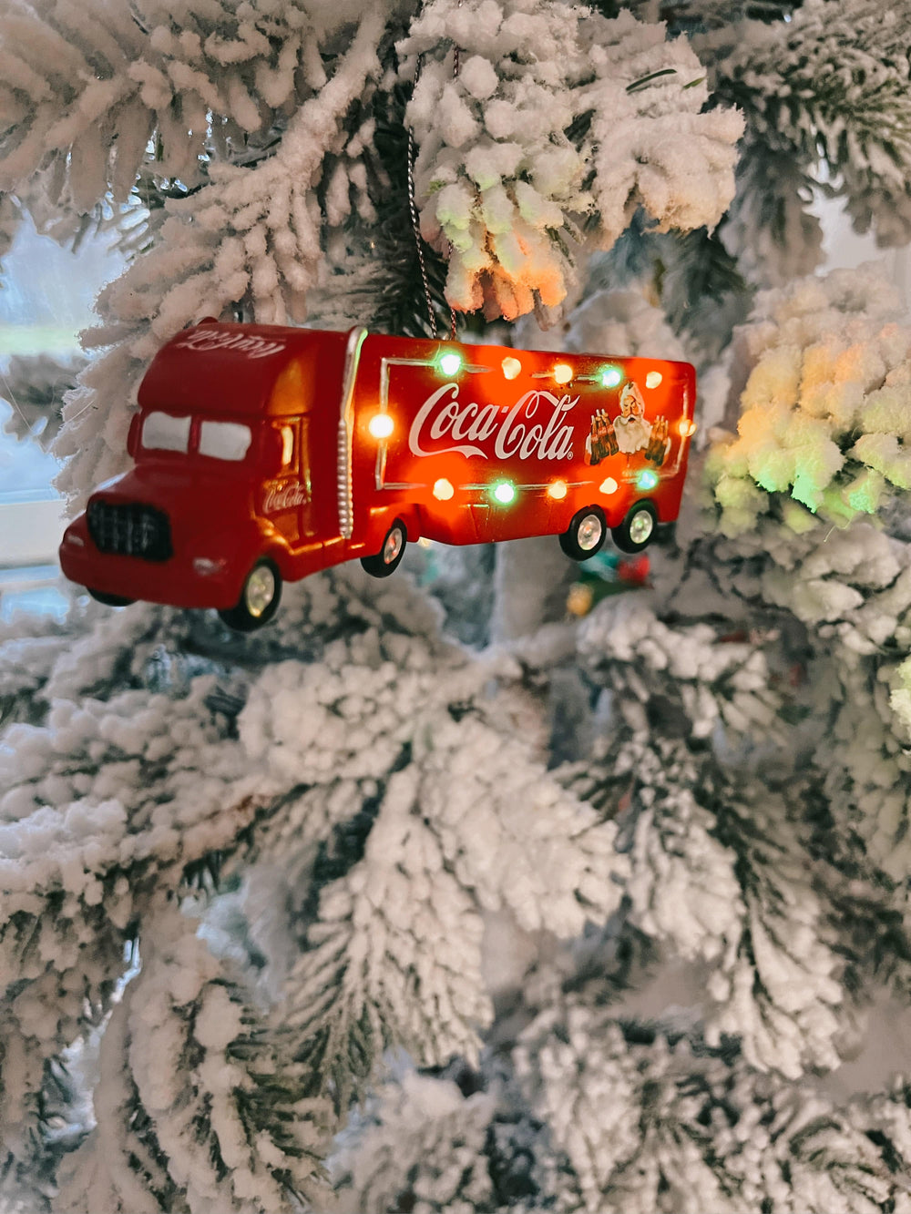 Juletrepynt Coca-Cola® lastebilen m/lys (13 cm)