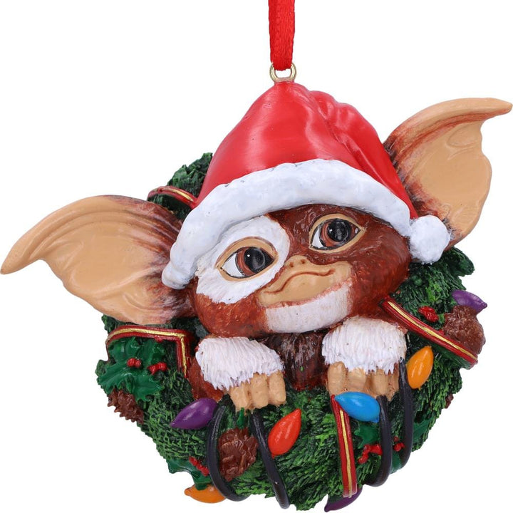 juletrepynt Gremlins Gizmo i julekrans (10cm)