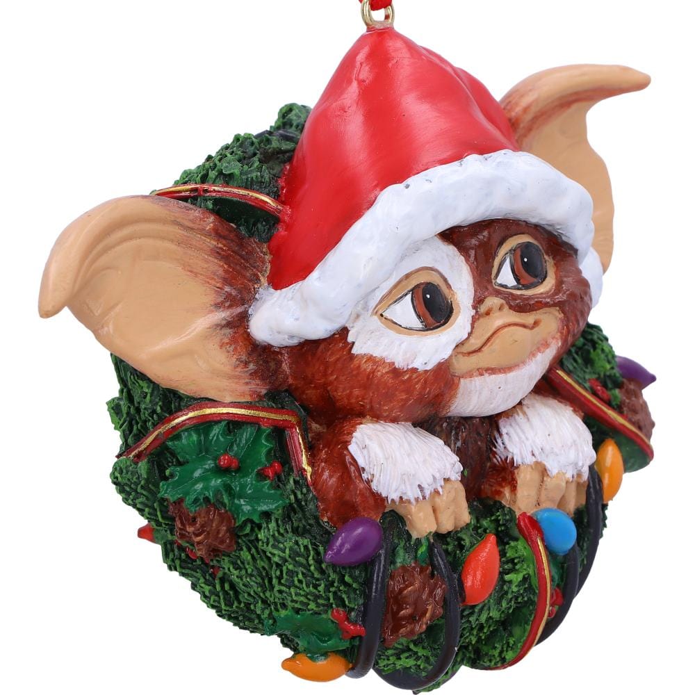 juletrepynt Gremlins Gizmo i julekrans (10cm)