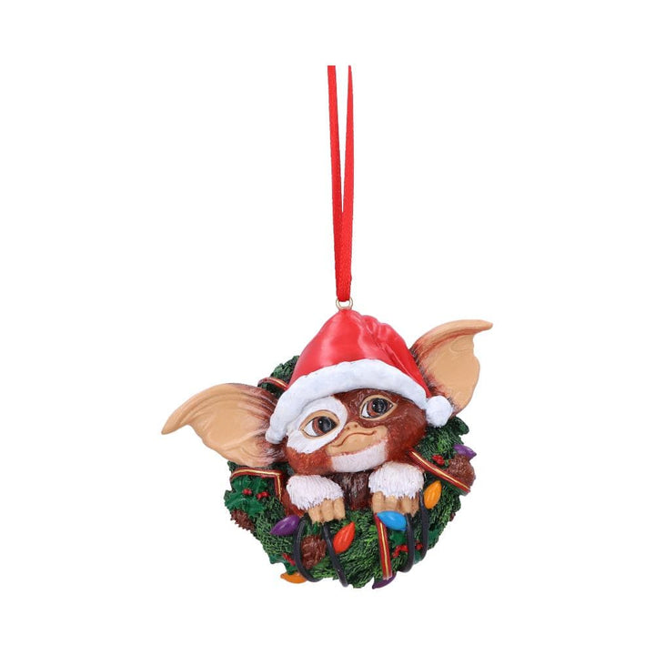 juletrepynt Gremlins Gizmo i julekrans (10cm)