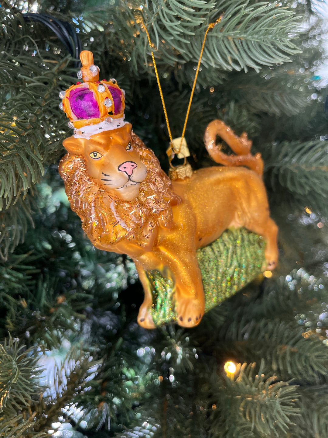 juletrepynt Heraldisk Løve med krone