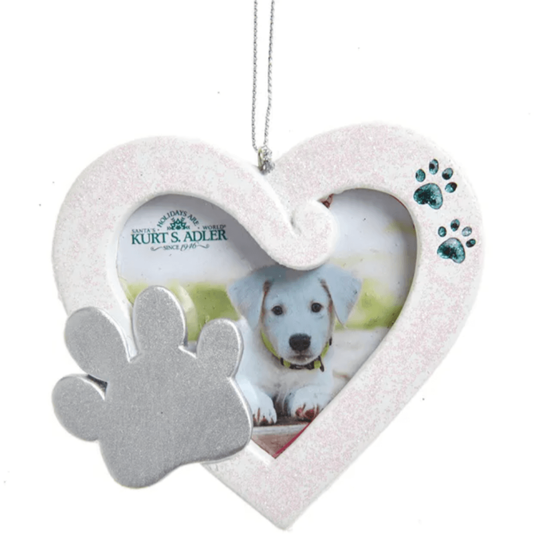 juletrepynt Hund i ramme (8cm)
