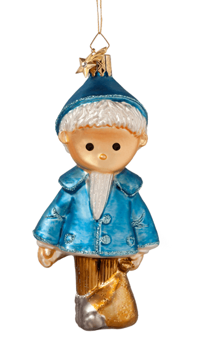 Jon Blund juletrepynt - blå - Juletrepynt.no