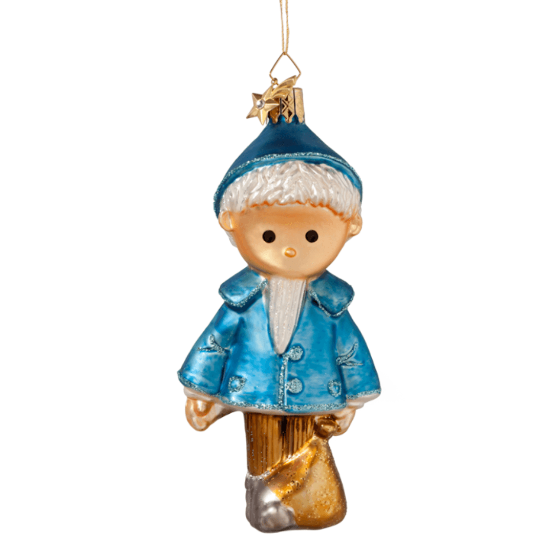 Jon Blund juletrepynt - blå - Juletrepynt.no