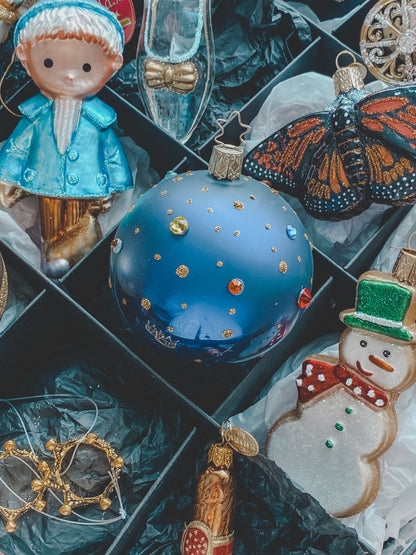 Jon Blund juletrepynt - blå - Juletrepynt.no