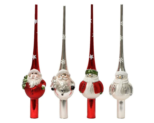 Snømann/julenisse juletrespir (25 cm) - Juletrepynt.no