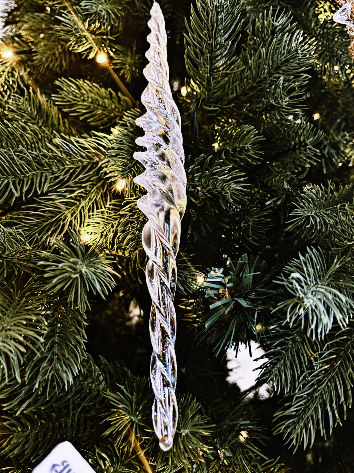 Stor istapp, 1stk (27cm) - Juletrepynt.no