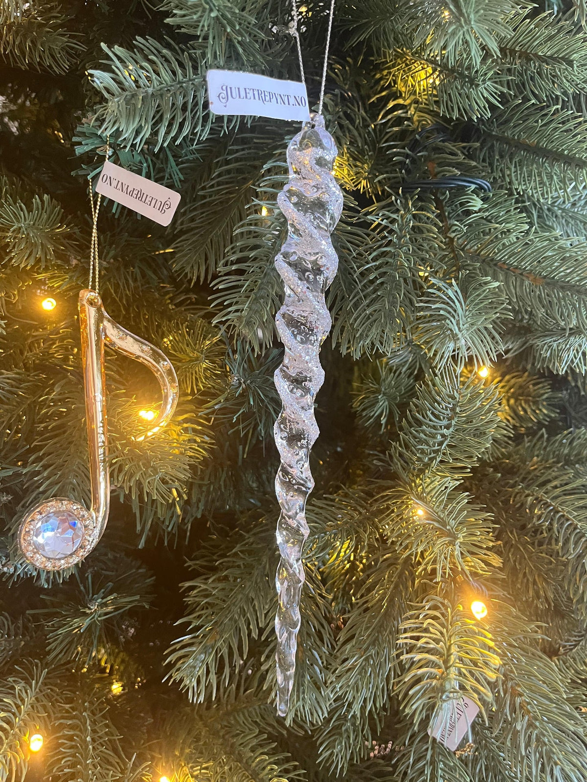 Stor istapp, 1stk (27cm) - Juletrepynt.no