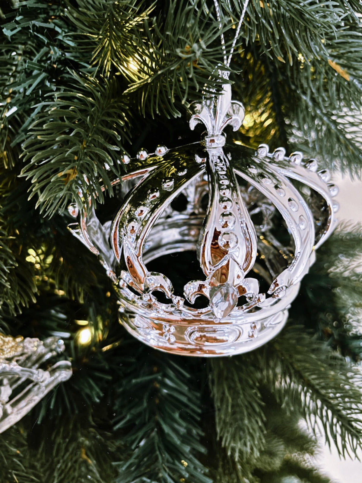 Krone (11,5 cm) - Juletrepynt i akryl - Julelysbutikken.no