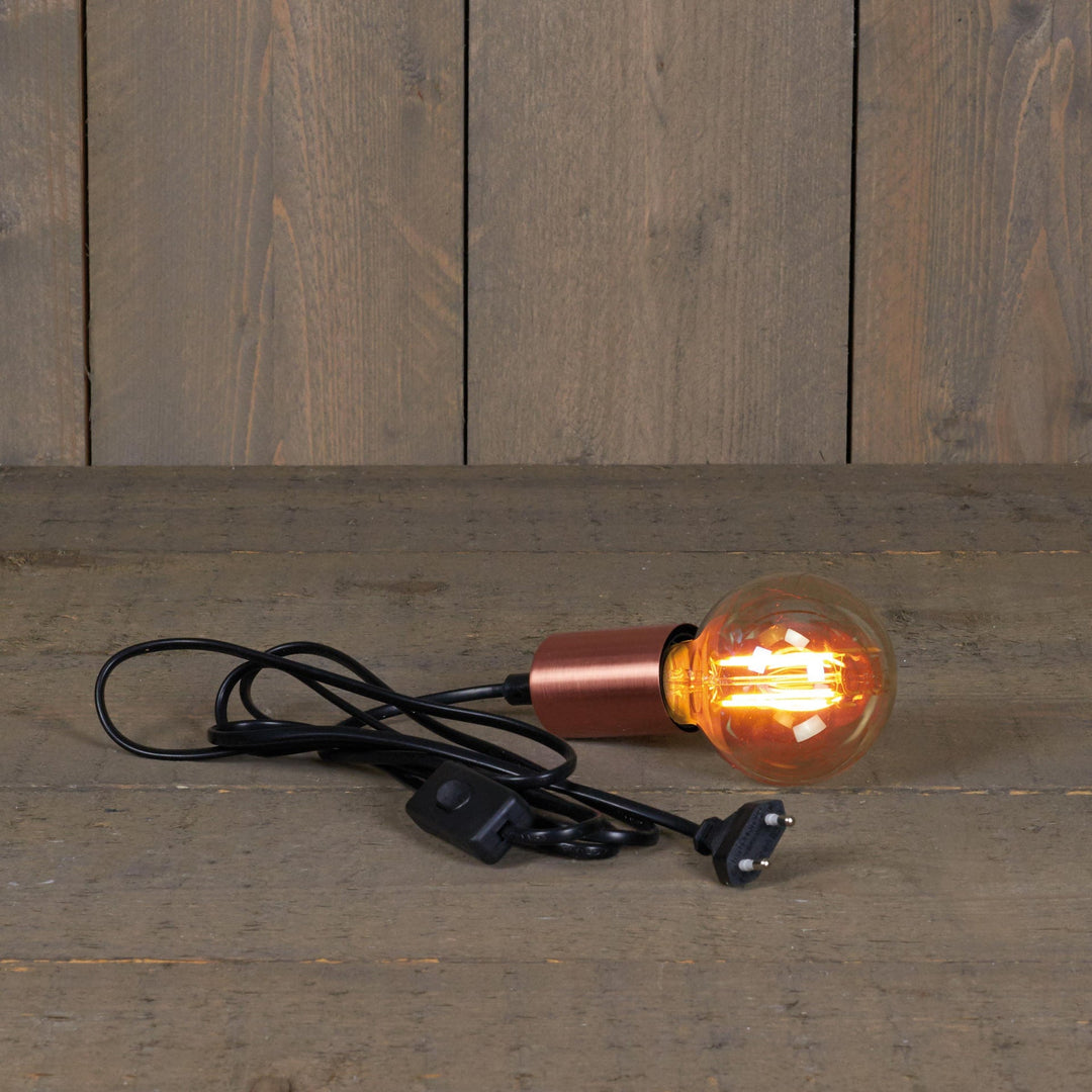 Hengende retro LED-lampe - copperbase