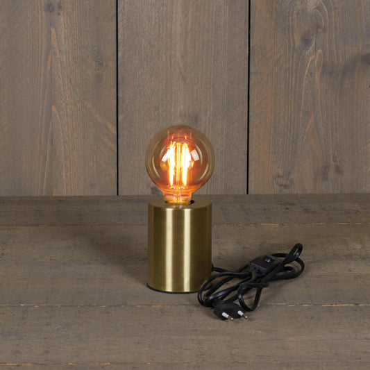 Retro LED-lampe som bordlampe - gullbase - Julelysbutikken.no