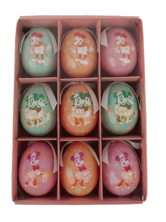 Disney Mikke Mus påskeegg, 9 stk (4,5 cm) - Juletrepynt.no