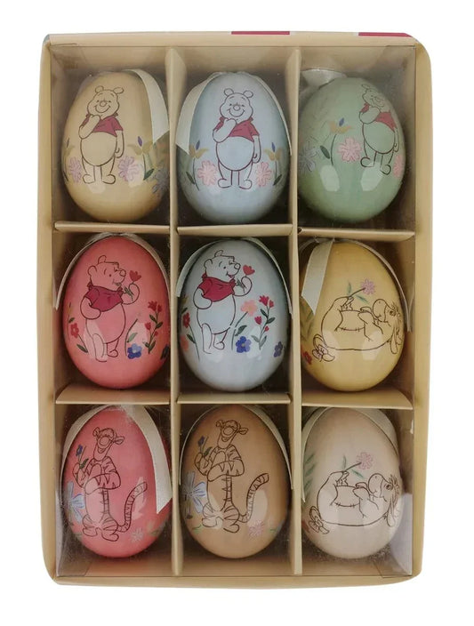 Disney Ole Brumm påskeegg, 9 stk (4,5 cm) - Juletrepynt.no