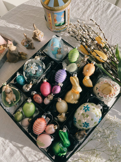 påske Påskeegg med glitter, 6 stk(6cm)