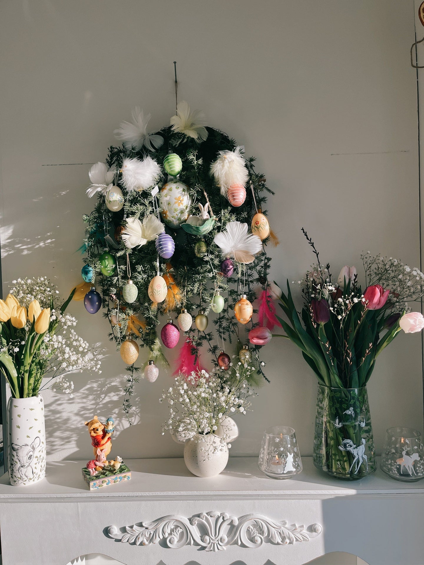 påske Påskepynt, egg med oppheng, 1stk (6cm)