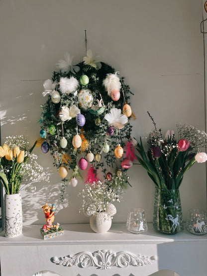 påske Påskepynt, egg med oppheng, 1stk (6cm)