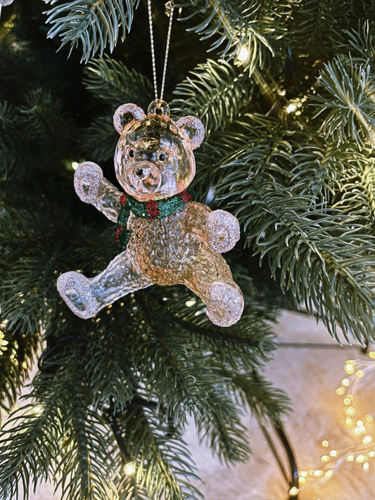 Teddy (8cm) - Teddybjørn juletrepynt - Juletrepynt.no